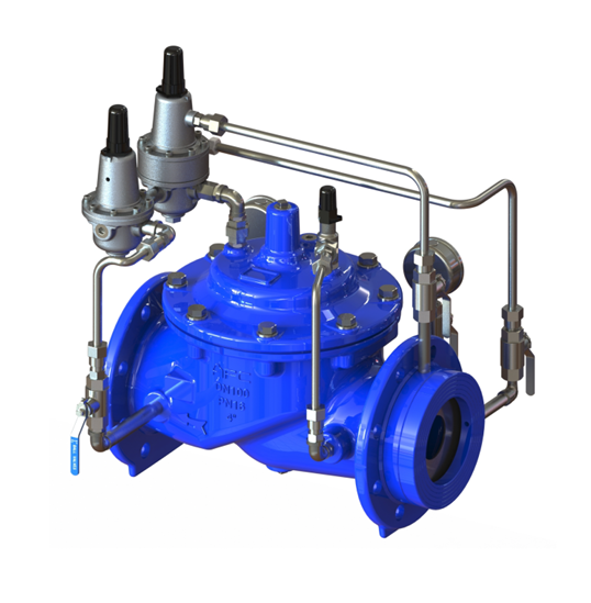 A204 Pressure Reducing Valve with Flow Limiter