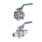 3 PC Ball Valve With ISO 5211 Mounting Pad